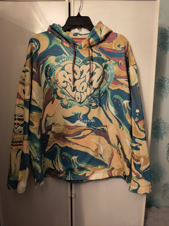 Scotch & Soda Tops - Scotch & Soda Born To Love Hoodie Sz L